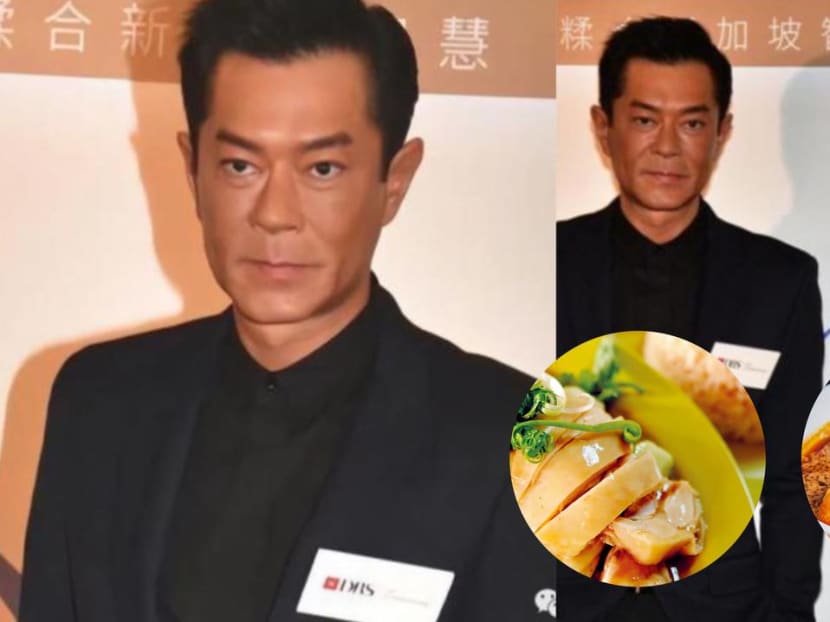 Louis Koo says he loves Singapore cuisine, especially laksa, hainanese chicken rice and sambal stingray