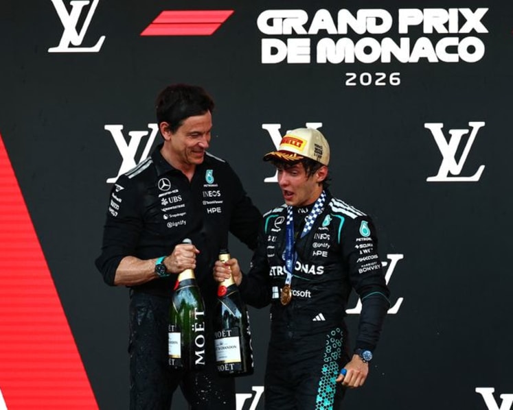 Wolff hails unbelievable Antonelli, new prince of Monaco