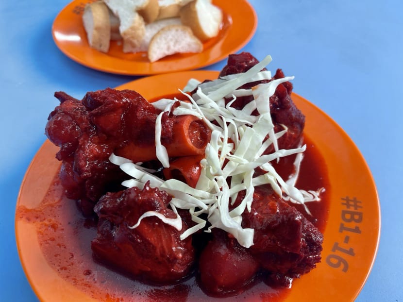 This famous sup tulang merah at Golden Mile Food Centre is a deliciously messy affair This famous sup tulang merah at Golden Mile Food Centre is a deliciously messy affair