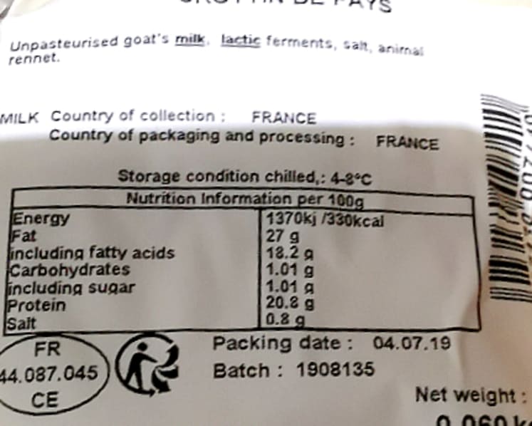 Goat cheese with high levels of E coli bacteria to be recalled: SFA