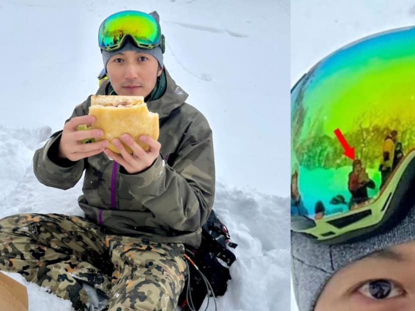 Netizens Think That’s Faye Wong In Nicholas Tse’s Ski Visor Reflection