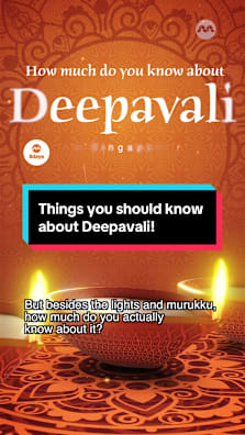 5 things you have to know about Deepavali #8dayssg #8dayssgtrending #deepavali #diwali #holiday 