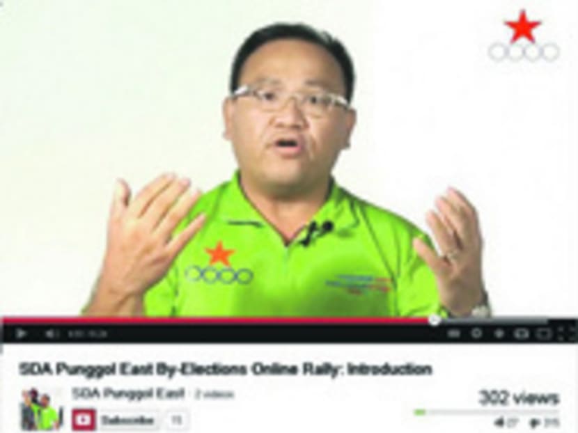 SDA’s Desmond Lim in one of the party’s online rally videos.