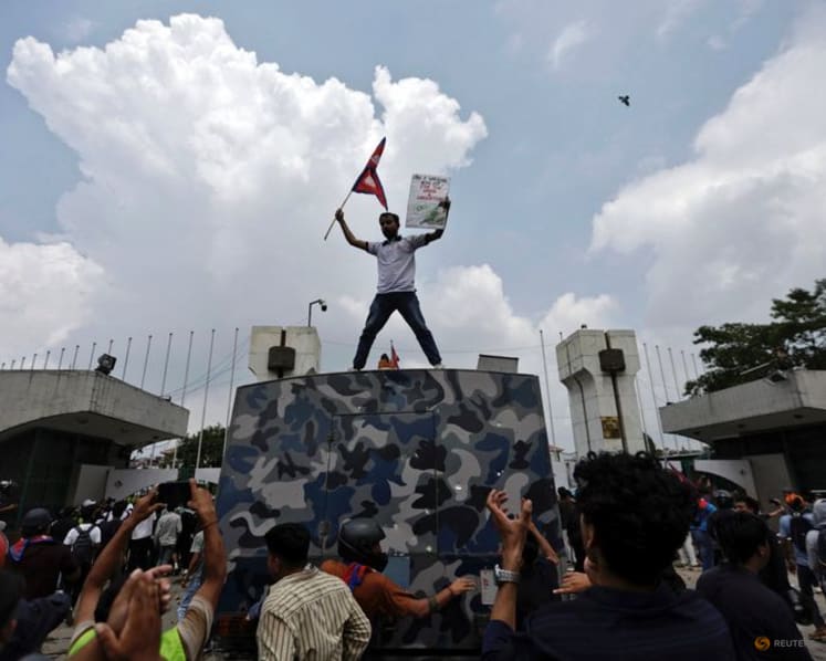 Nepali police fire tear gas and rubber bullets at protesters outside parliament