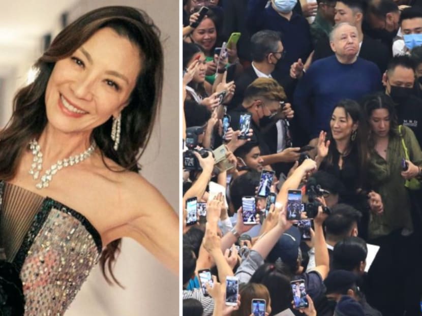 Michelle Yeoh took 35mins to walk a 200m-long red carpet as there were too many fans asking for her autographs 