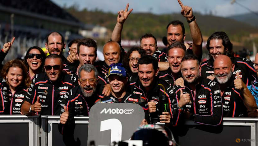 Aprilia's Bezzecchi takes pole at Portuguese Grand Prix