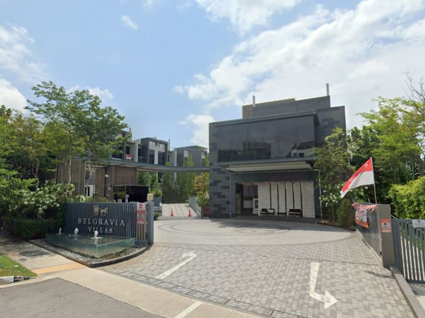 A screengrab from Google Maps showing Belgravia Villas in Ang Mo Kio.