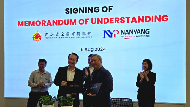全国商联总会与南洋理工学院合作 为邻里企业提供培训资源