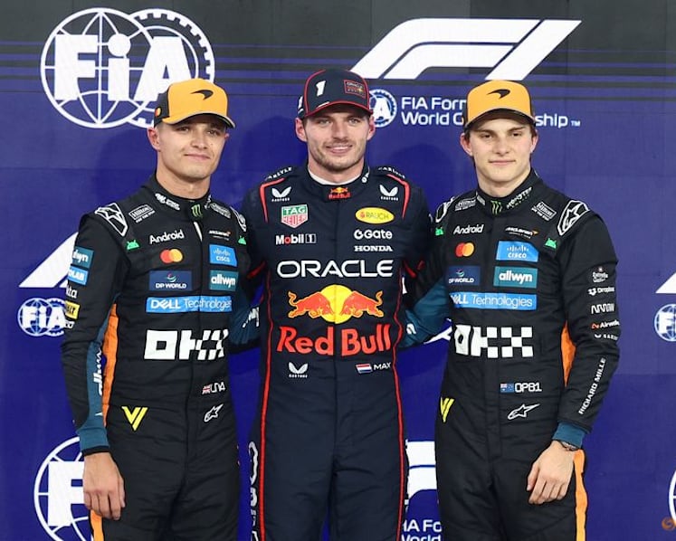 Verstappen on pole for F1 title-decider with Norris alongside