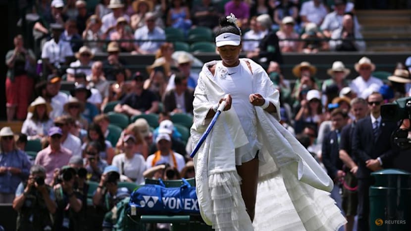 Flair, fire and fight as Osaka beats Kasatkina to make Wimbledon last 16