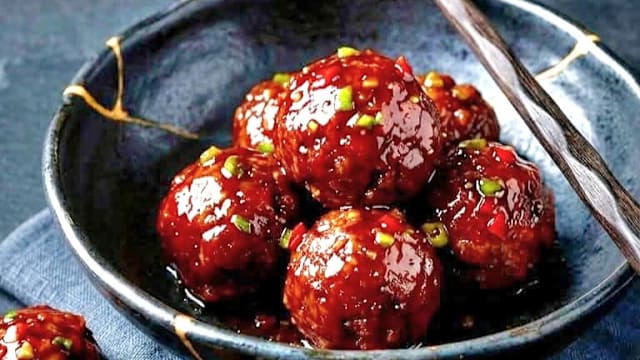 食谱：红烧肉丸