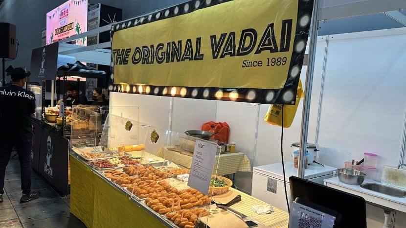 Stall owners set up in spaces apart from Geylang Serai Ramadan Bazaar, as competition for customers heats up