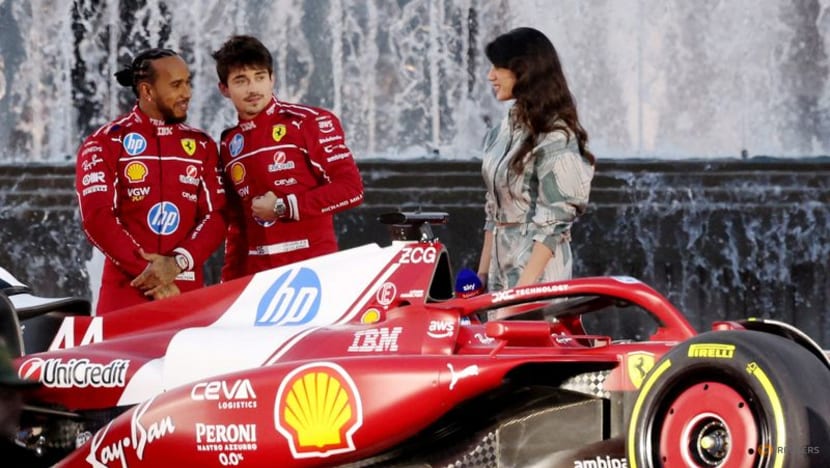 Hamilton and Leclerc put on a show for Ferrari fans