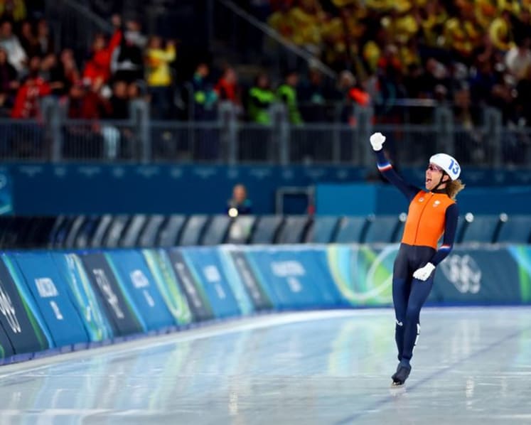 Speed skating-Timeless Bergsma 'not done yet' after striking gold at 40 in Milano Cortina