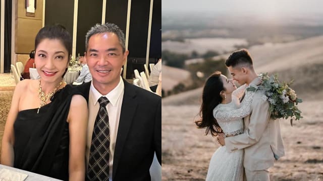 出席富二代唐舒恩婚礼　黄碧仁和老公罕见放闪
