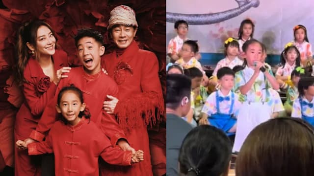 陈小春、应采儿5岁小儿子主持幼儿园毕业典礼，台风超稳不怯场