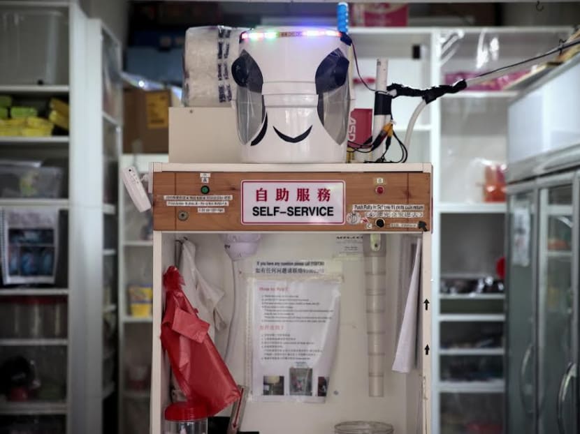 A self-service provision shop at Hougang Street 22. Photo: Jason Quah