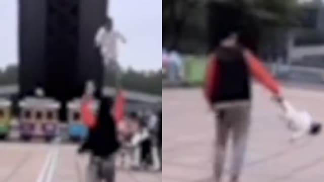抓脚踝把幼儿当壶铃摔 男子训练孩子方式遭痛批