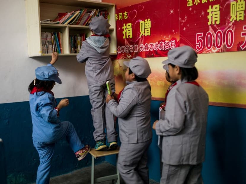 Chinese children learn patriotic spirit at 'Red Army school'