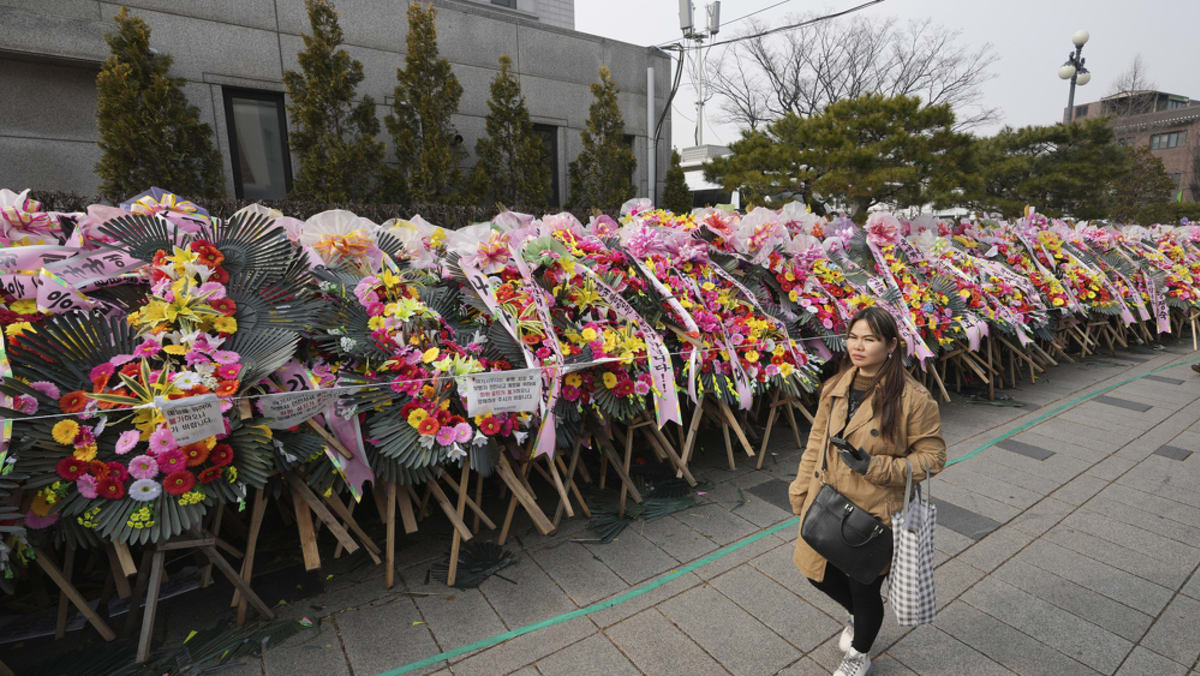 South Koreans turn funeral wreaths and K-pop light sticks into political protest tools