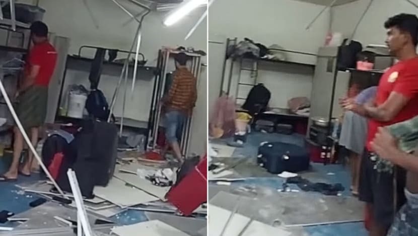 False ceiling collapses in Woodlands workers’ dormitory; 100 residents moved, 2 hurt