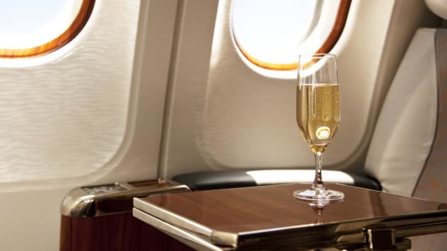 Which airline serves the best champagne?
