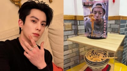 Dylan Wang Ate At This Restaurant, And The Chopsticks & Bowls He Used Are Now Displayed For All To See