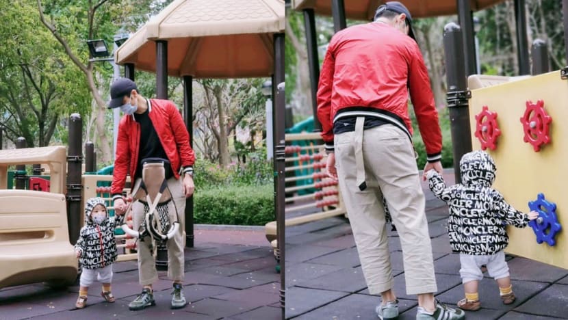 Kevin Cheng And His 13-Month-Old Son Mask Up As They Go To The Playground