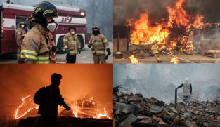 In pictures: Devastating scenes as South Korea wildfires rage on