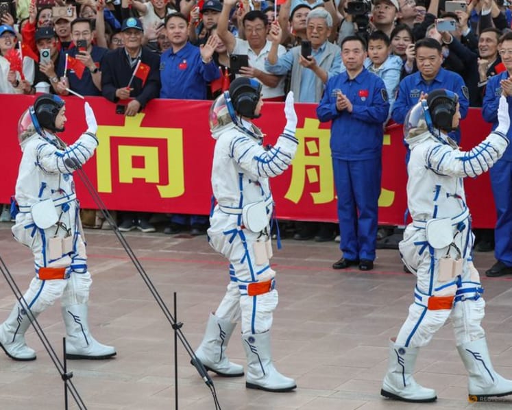 China launches rocket to send astronaut on year-long space mission as it eyes 2030 moon landing
