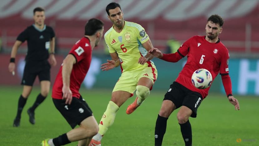 Oyarzabal nets double as Spain beat Georgia to all but seal World Cup spot