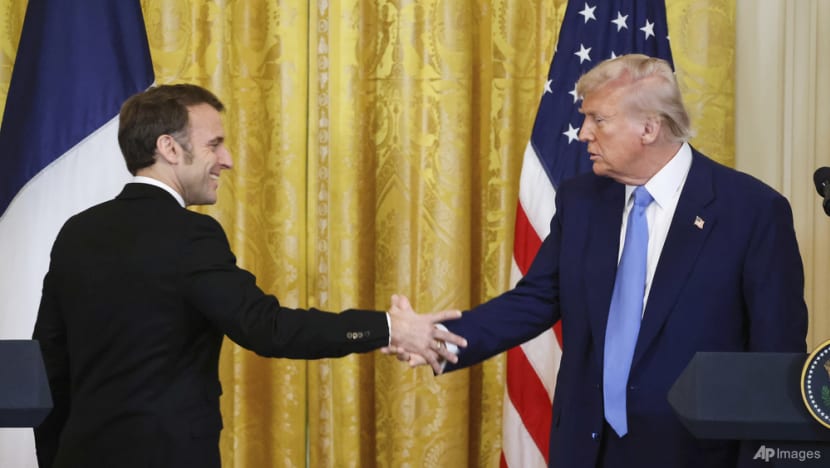 Macron says peace cannot amount to 'surrender of Ukraine' Macron says peace cannot amount to 'surrender of Ukraine'
