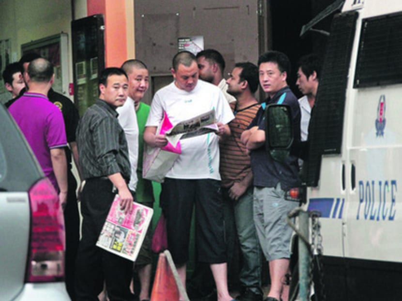 SMRT bus drivers on strike last week. Mr Lim says the strike occurred as the management, unions and workers did not work closely enough. TODAY FILE PHOTO