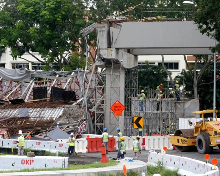 Main contractor fined S$10,000 for 2017 PIE viaduct collapse