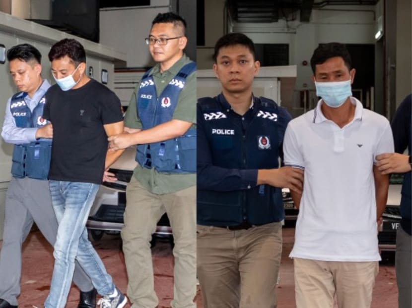 The two men were arrested at Kuala Lumpur International Airport on July 19, 2023 and subsequently handed over to the Singapore police the following day.