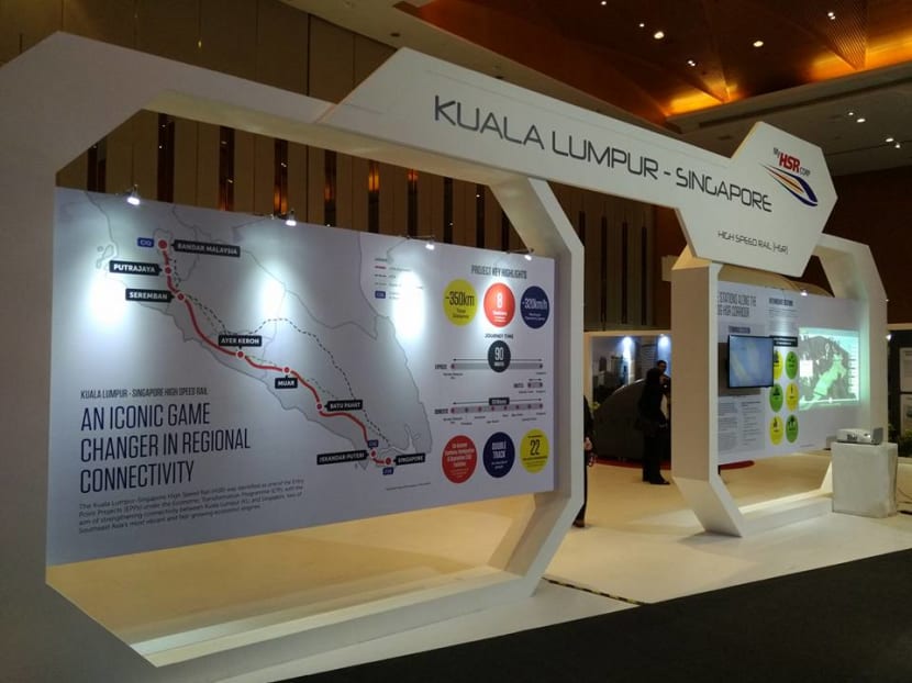 A photo published in 2016 during an exhibition in Malaysia of the progress of the High-Speed Rail proposal. A photo published in 2016 during an exhibition in Malaysia of the progress of the High-Speed Rail proposal.