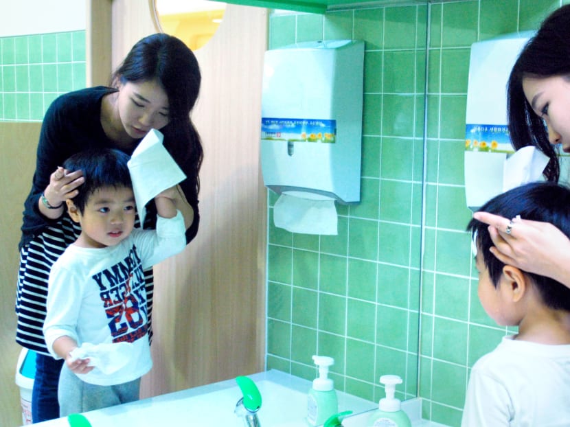 In Seoul, tuition for pre-schoolers is a norm