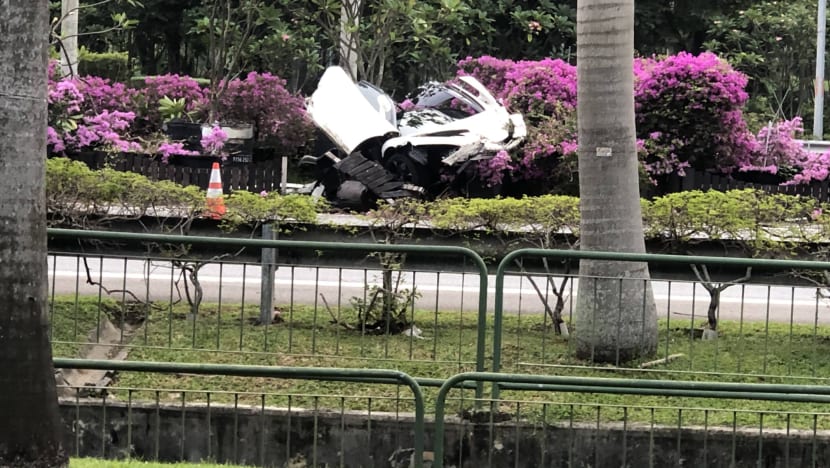 Driver taken to hospital after early morning crash along ECP