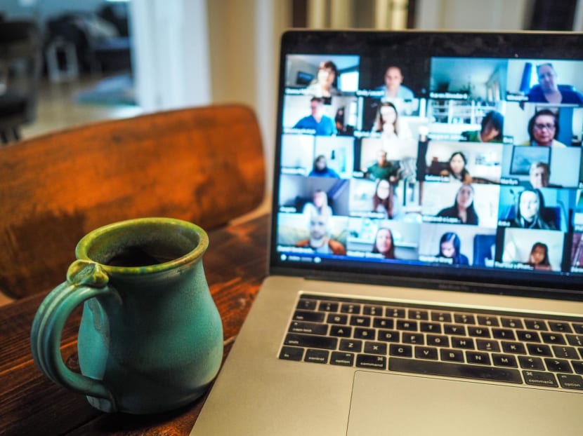 A file picture of teleconferencing as part of work. A file picture of teleconferencing as part of work.