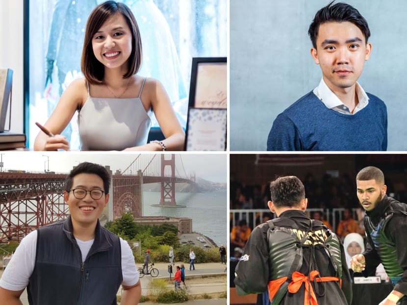 Clockwise from top left: Ms Marilyn Chew, Mr Jay Lim, Mr Sheik Farhan and Mr Chia Jeng Yang, who are on Forbes' 30 Under 30 Asia list for 2021. Clockwise from top left: Ms Marilyn Chew, Mr Jay Lim, Mr Sheik Farhan and Mr Chia Jeng Yang, who are on Forbes' 30 Under 30 Asia list for 2021.
