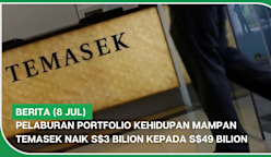 BERITA (8 Jul) | Pelaburan portfolio Kehidupan Mampan Temasek naik S$3 bilion kepada S$49 bilion