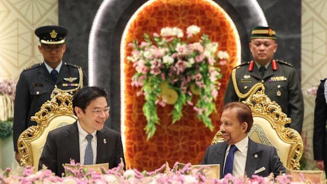 黄总理与文莱苏丹共进午餐 重申两国持久伙伴关系