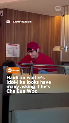 We know the K-pop idol is currently doing his national service… Or is he? #8dayssg #8dayssgtrending #haidilao #chaeunwoo #sgfyp 