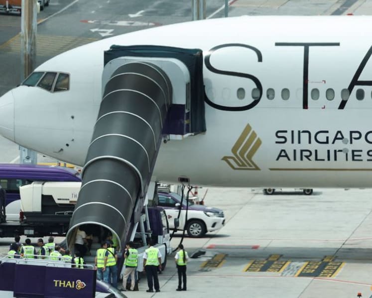 Aircraft that operated SQ321 returns to Singapore from Bangkok