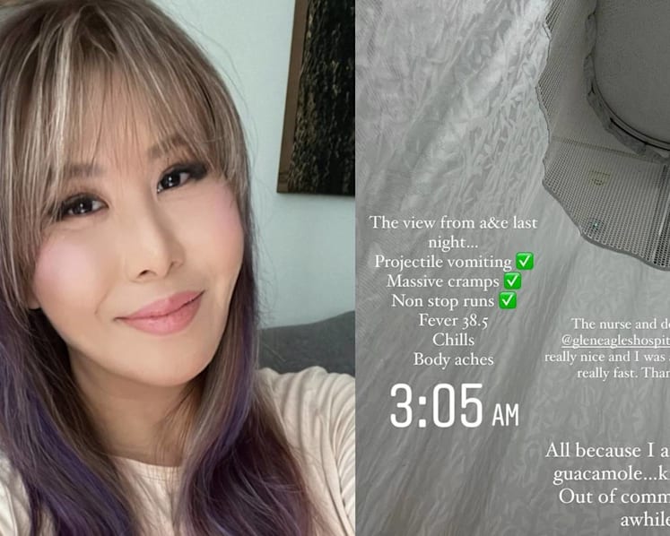 Class 95 DJ Yasminne Cheng Says She Started Projectile Vomiting After Eating 2-Day-Old Guacamole; Had To Visit The A&E