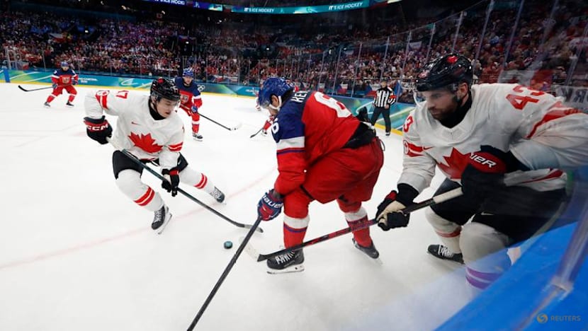 Ice hockey-Teen Celebrini makes early statement as Canada open campaign with emphatic win