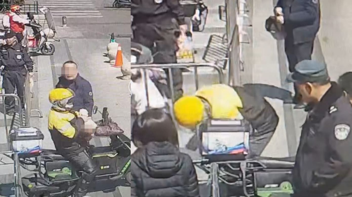 幼童食物卡喉 上海外送员施救三订单超时免责