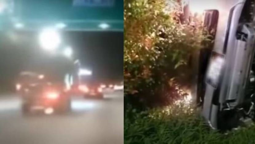 2 men arrested for dangerous driving after accident involving car, van along CTE