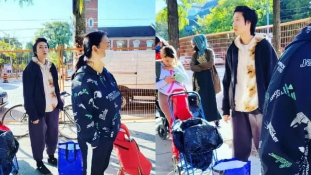 成龙女儿排队领免费食物　引网民心疼