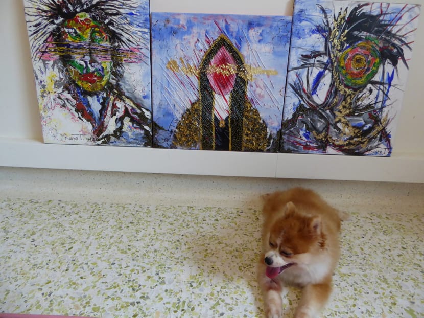 S’pore artist Danny Raven Tan showcases his works in flat